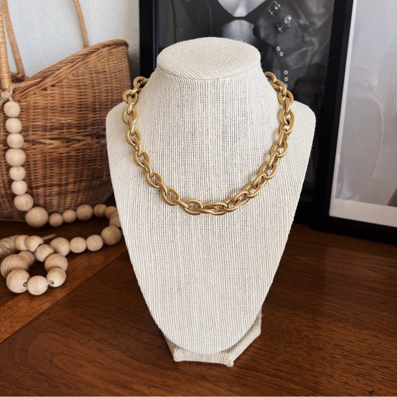 18K GOLD PLATED CABLE NECKLACE #0305 - Picture 7 of 7